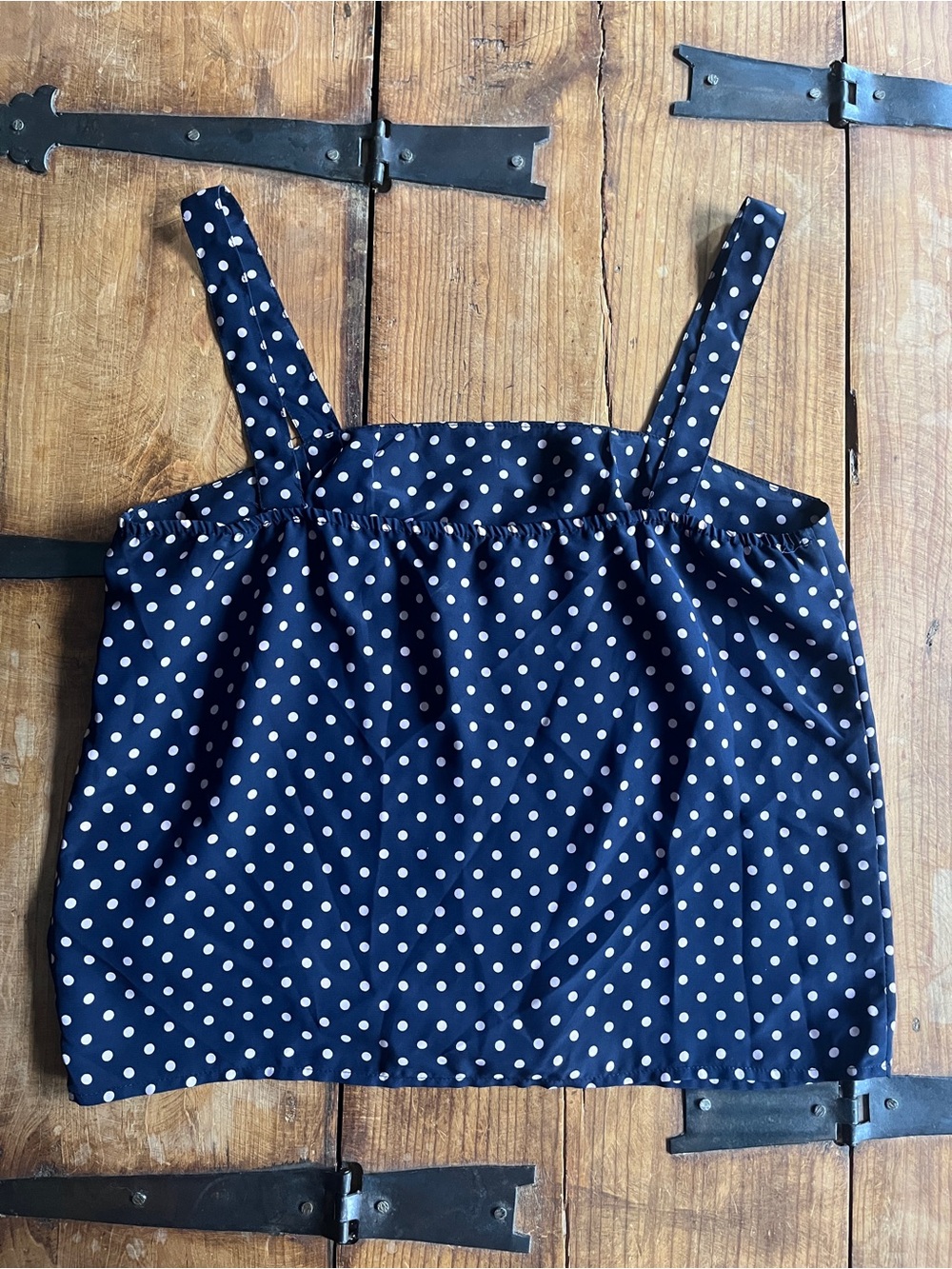Kasper Navy and Pink Polka Dot Camisole - Picture 3 of 4